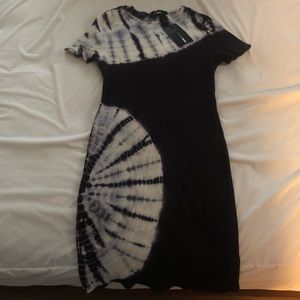 On-trend tie dye body-con dress NWT